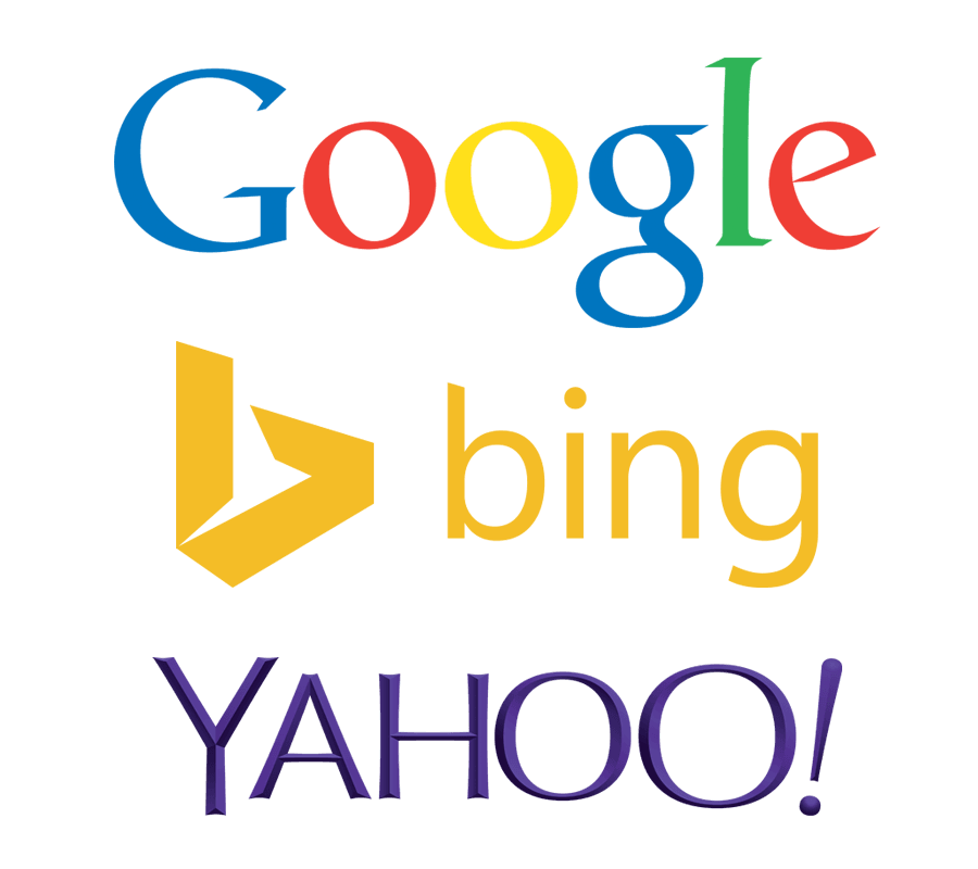 Google-Yahoo-Bing Logos
