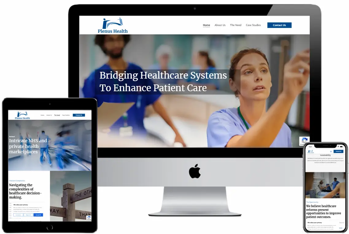 Plenus Health Website Mockups