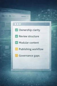 Website governance checklist
